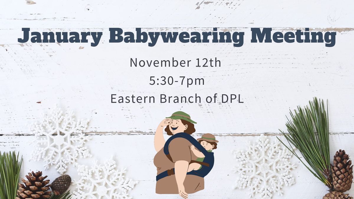 January Babywearing Meeting 