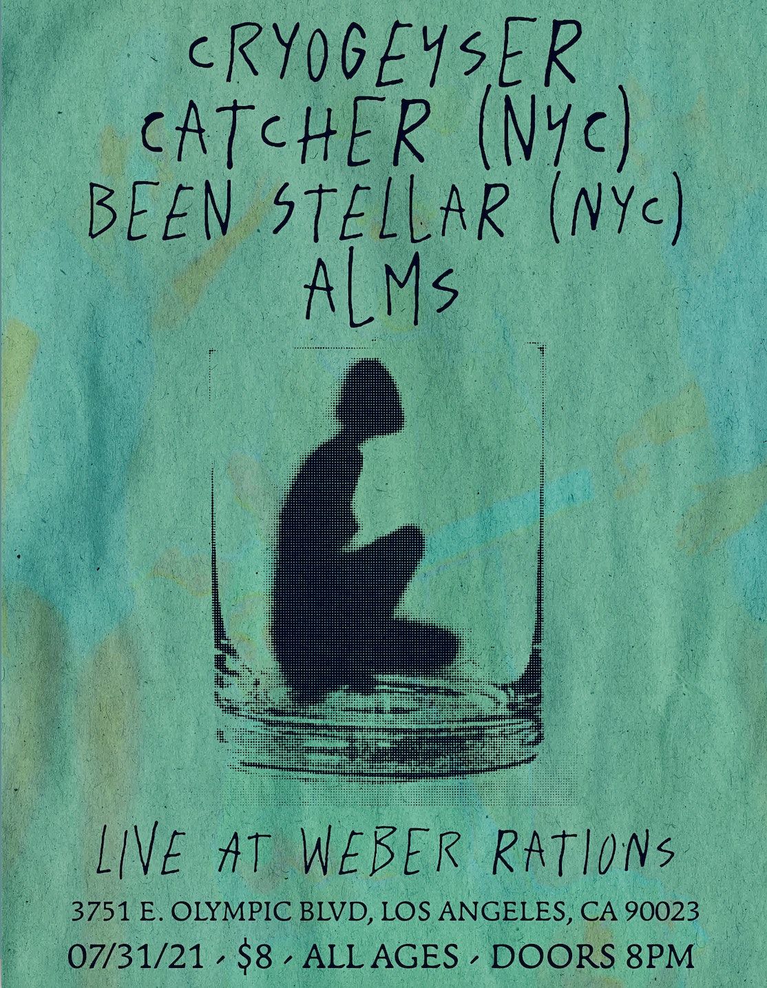Cryogeyser, Catcher (NYC), Been Stellar (NYC), Alms - Live at Baader House