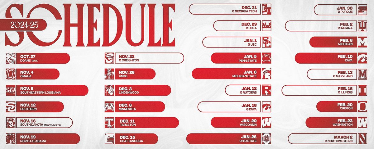 Nebraska Cornhuskers Women's Basketball vs. Bradley Braves