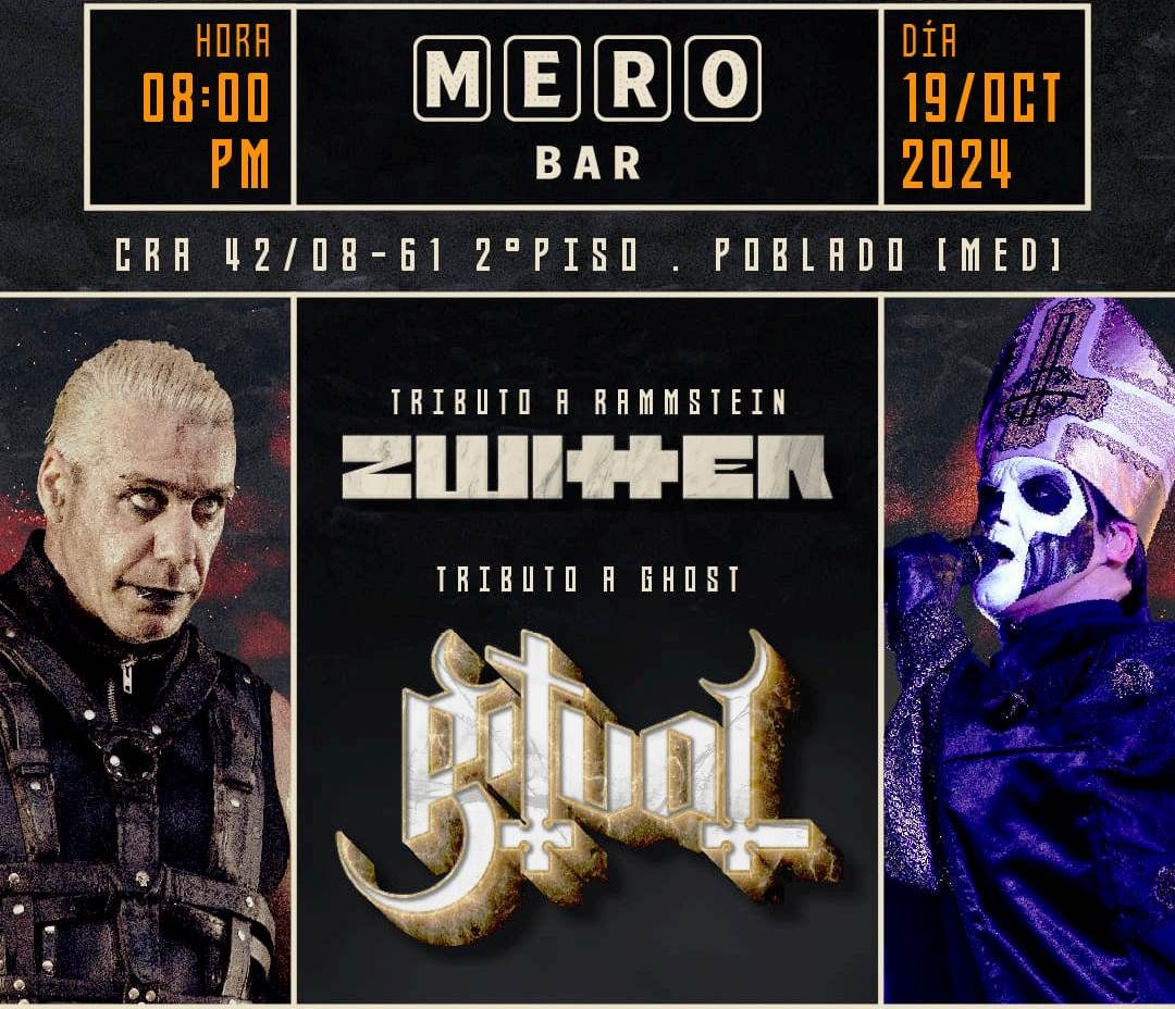 Tributo a Rammstein y Tributo Ghost en MERO BAR