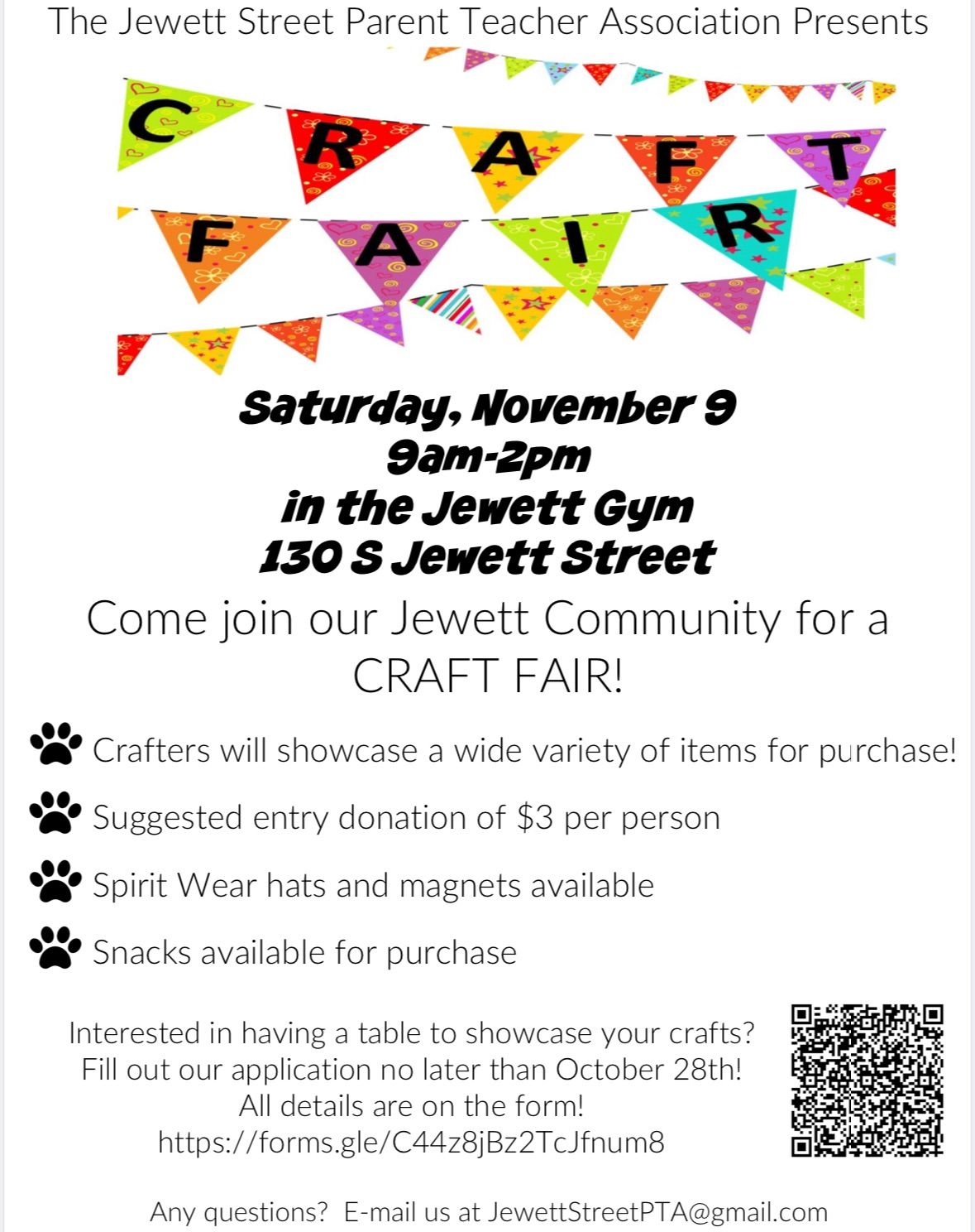 Jewett Street School Craft Fair