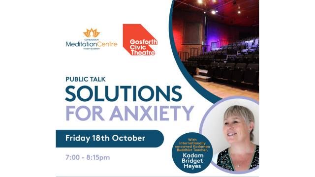 Public Talk | Solutions For Anxiety