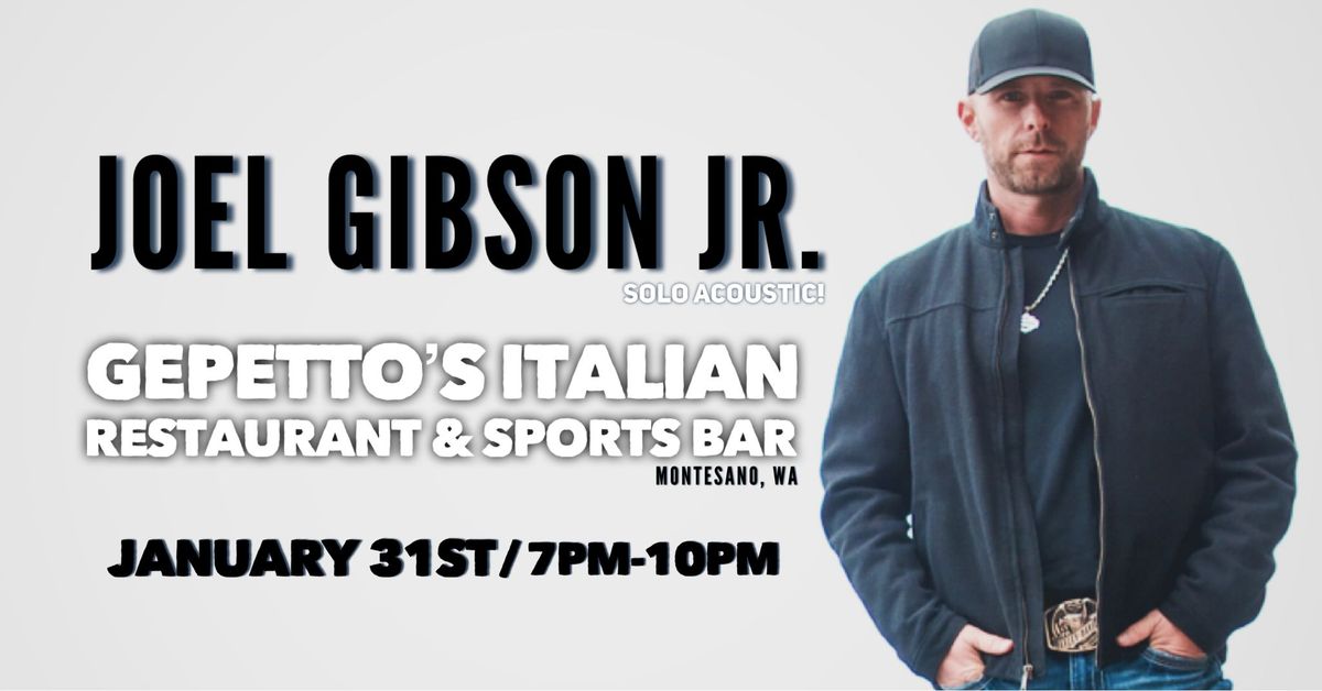 Joel Gibson Jr. @ Gepetto\u2019s Italian Restaurant & Sports Bar