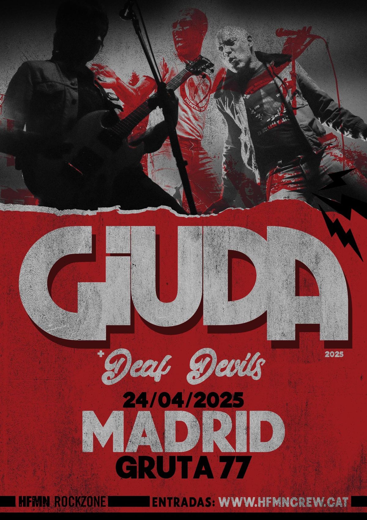 Giuda y Deaf Devils en Gruta77