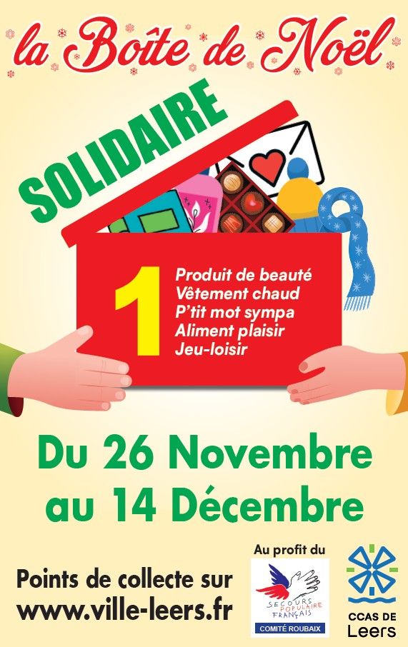 Collecte des Boites solidaires de No\u00ebl