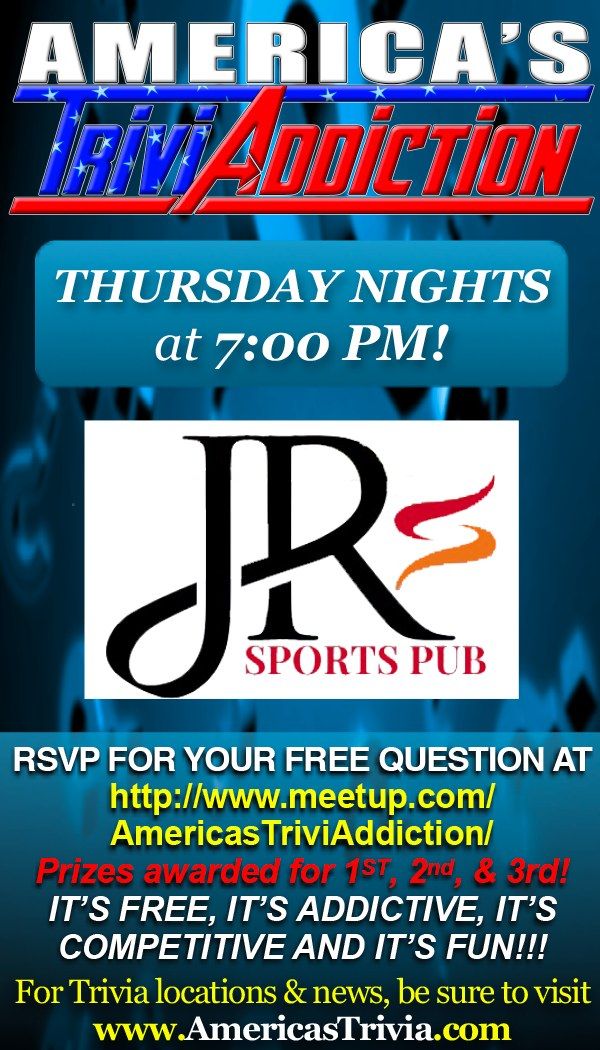 JR's Sports Pub Trivia Night - Clearwater, Florida