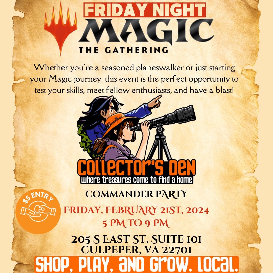 Friday Night Magic Commander Party @Collector's Den