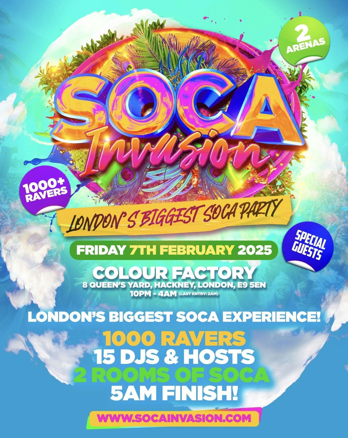 Soca Invasion - London's Biggest Soca Party!