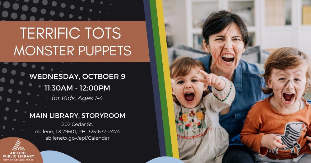 Terrific Tots: Monster Puppets (Main Library)