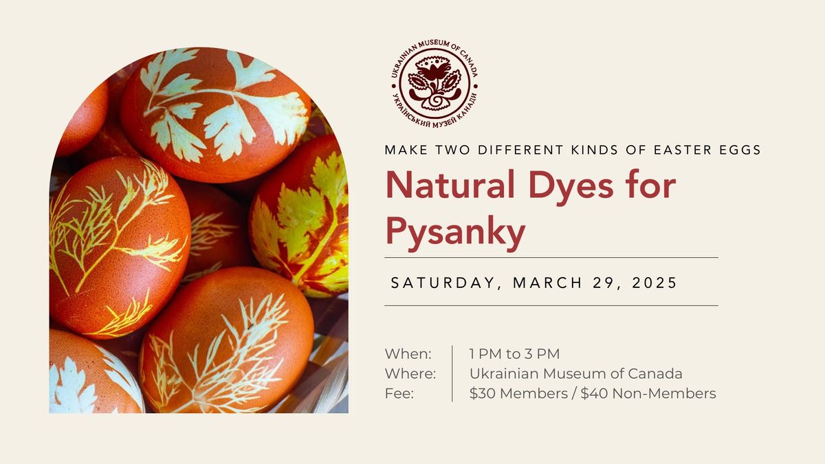 WORKSHOP | Natural Dyes for Pysanky