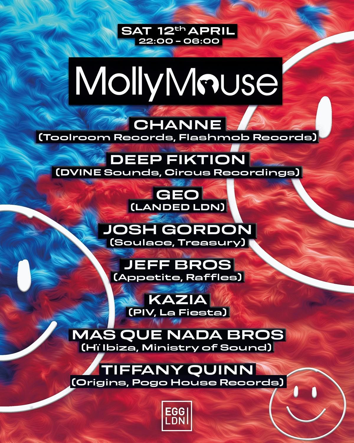 Egg Pres: Molly Mouse, Channe, Deep Fiktion + More