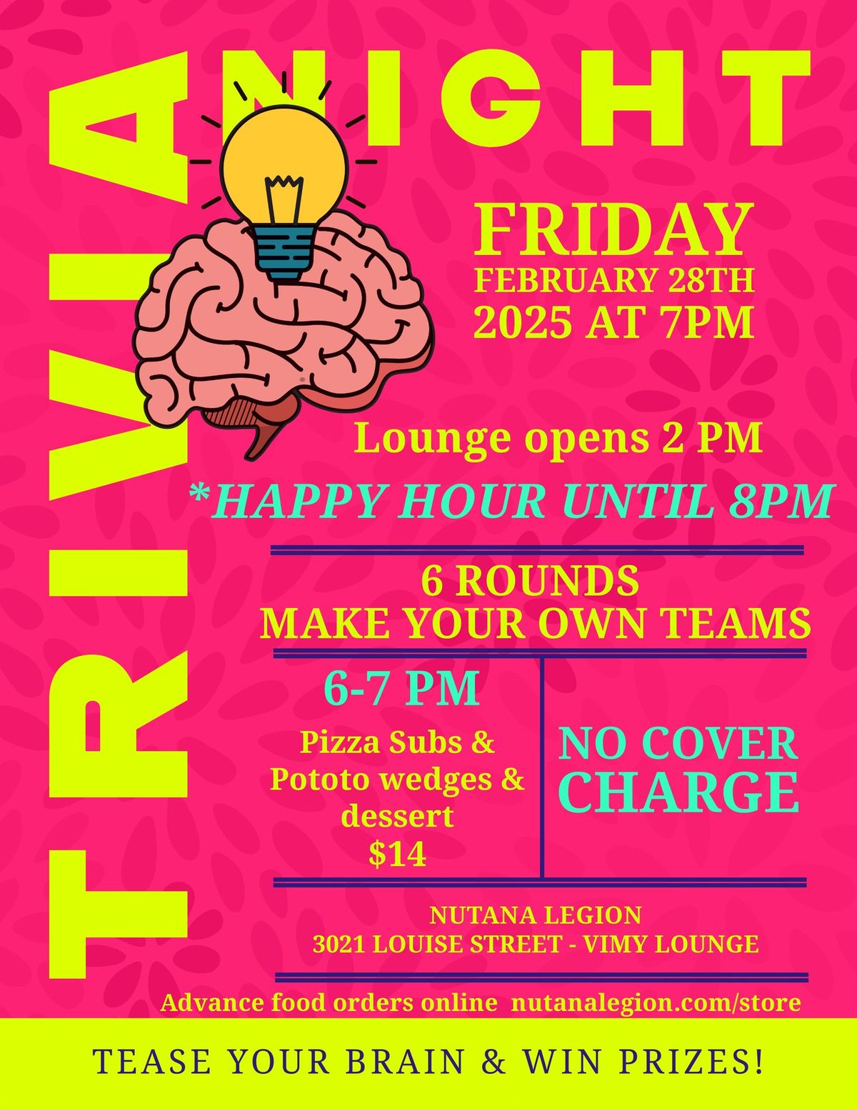 Trivia Night February 28th