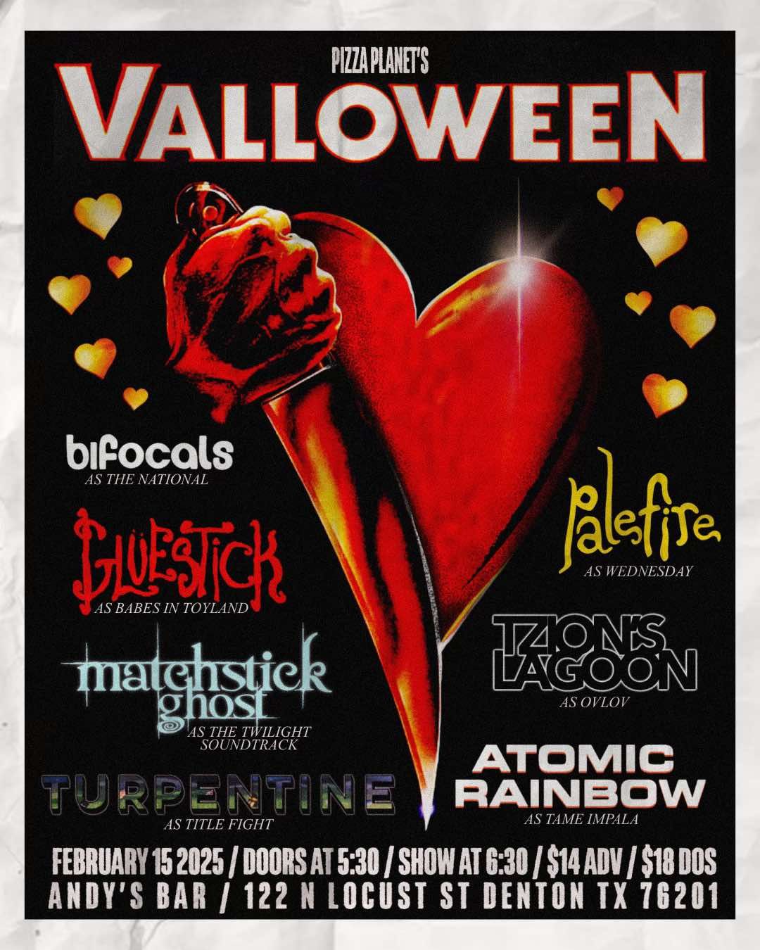 Pizza Planet Presents VALLOWEEN | Andys Bar