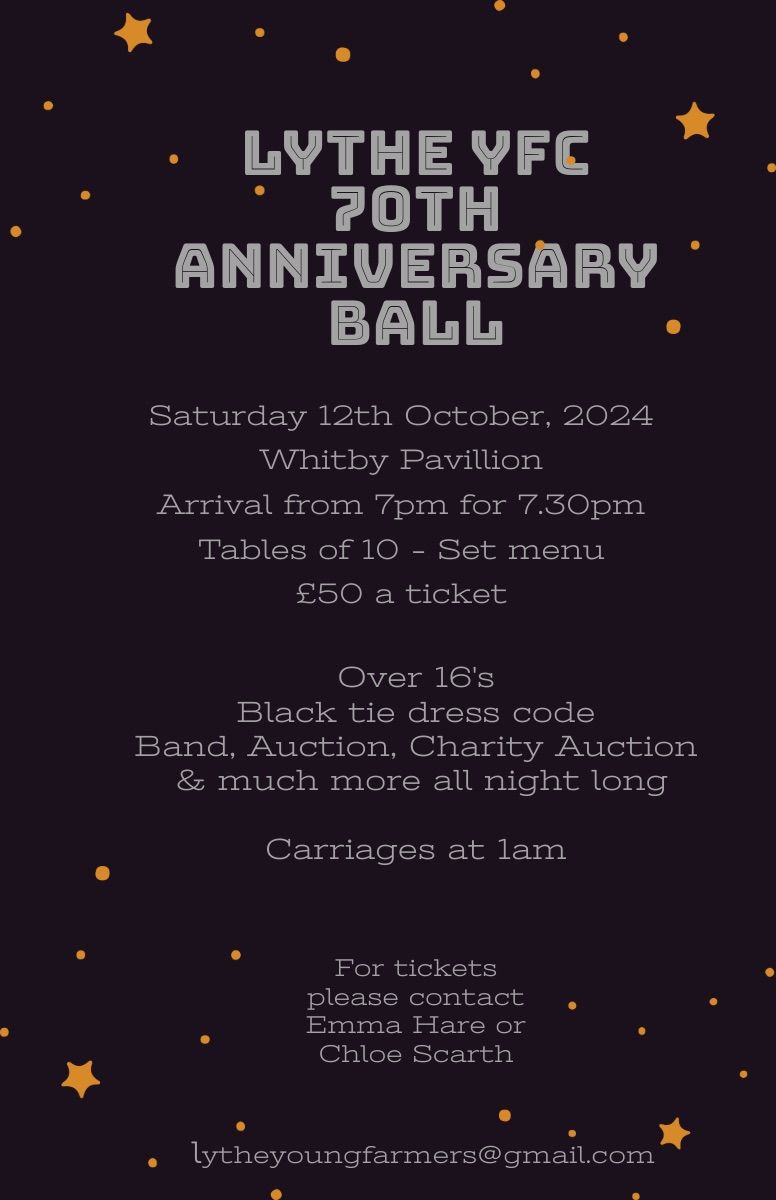 Lythe Young Farmers 70th Anniversary Ball