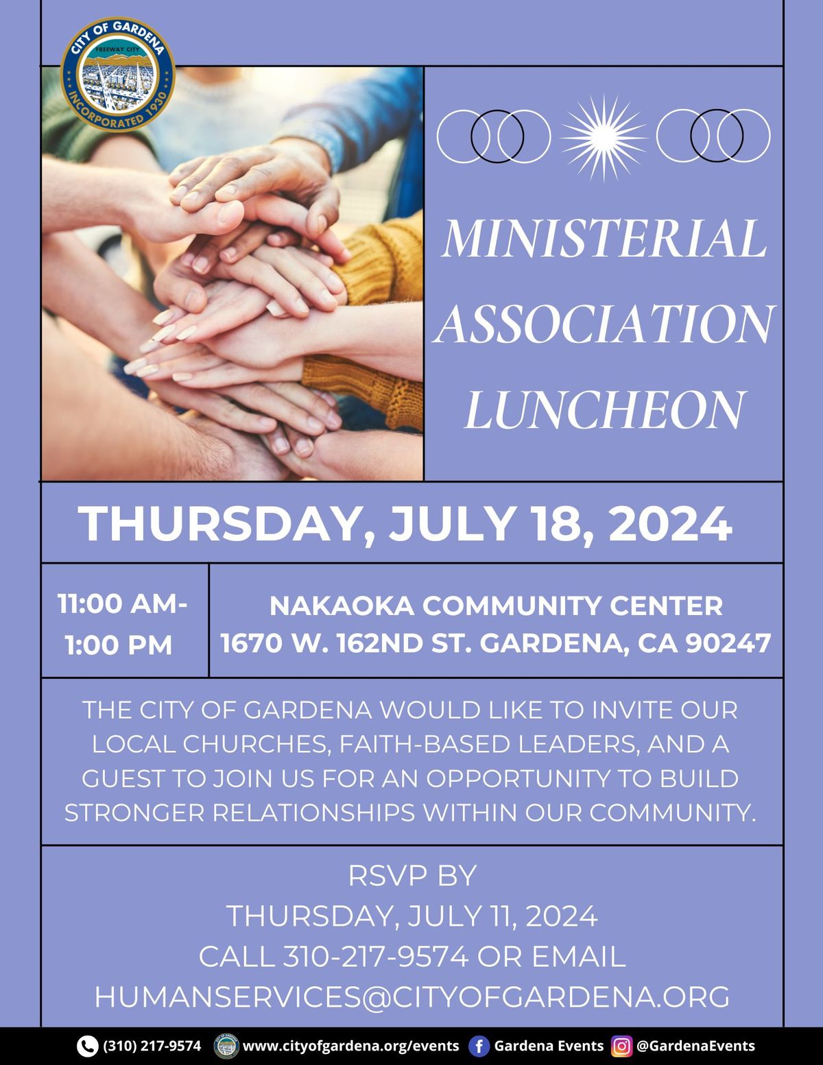Ministerial Association Luncheon