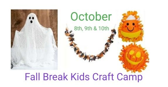 Fall Break Kids Craft Camp: Make a Ghost, Pumpkin or Candy Corn Pillow