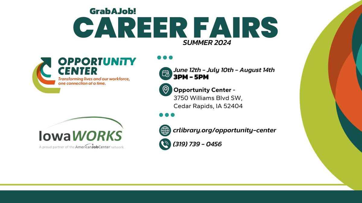 Grab A Job - Career Fair with IowaWORKS!