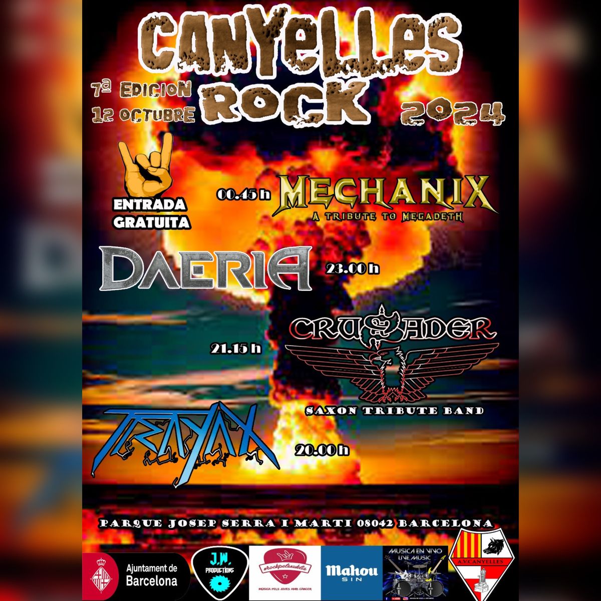 Canyelles Rock 2024: Trayax, Daeria, A Tribute to Saxon, Megadeth, and More!