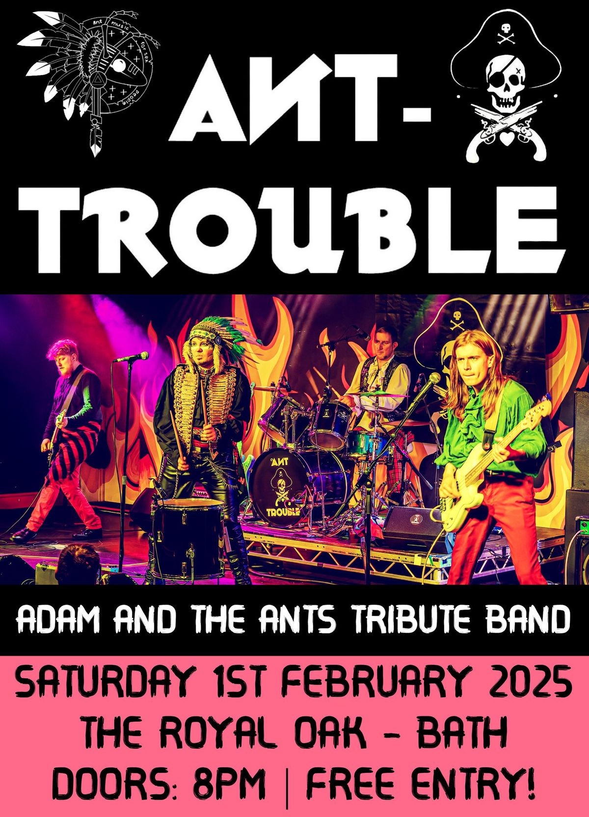 Ant-Trouble (Adam and the Ants tribute band) @ The Royal Oak - Bath