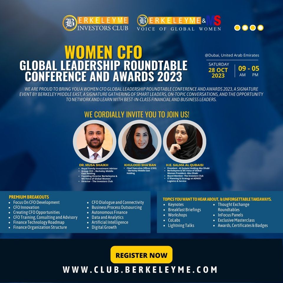 Women CFO Global Leadership Roundtable Conference and Awards 2023