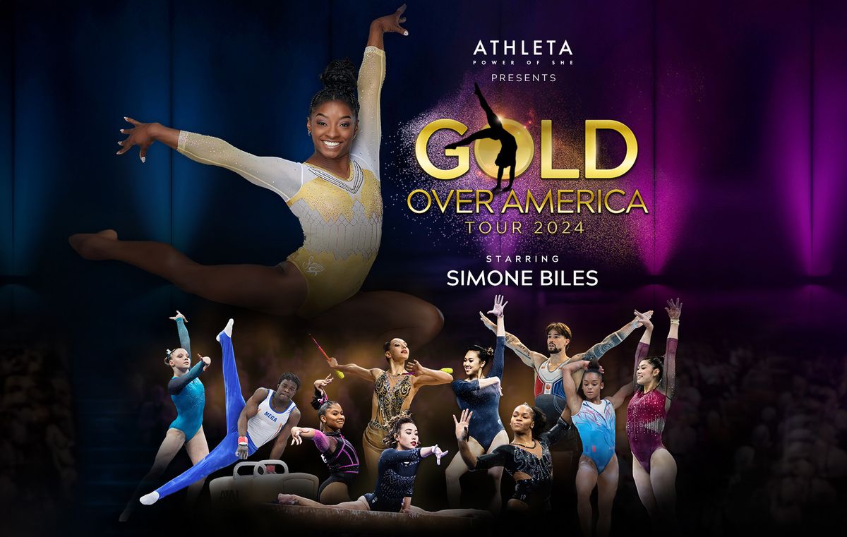 Simone Biles performing live in Charlotte 