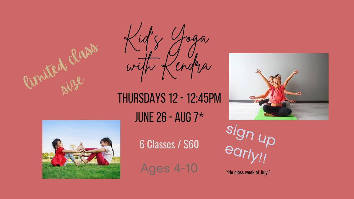 Kid's Yoga - 6 Week Series