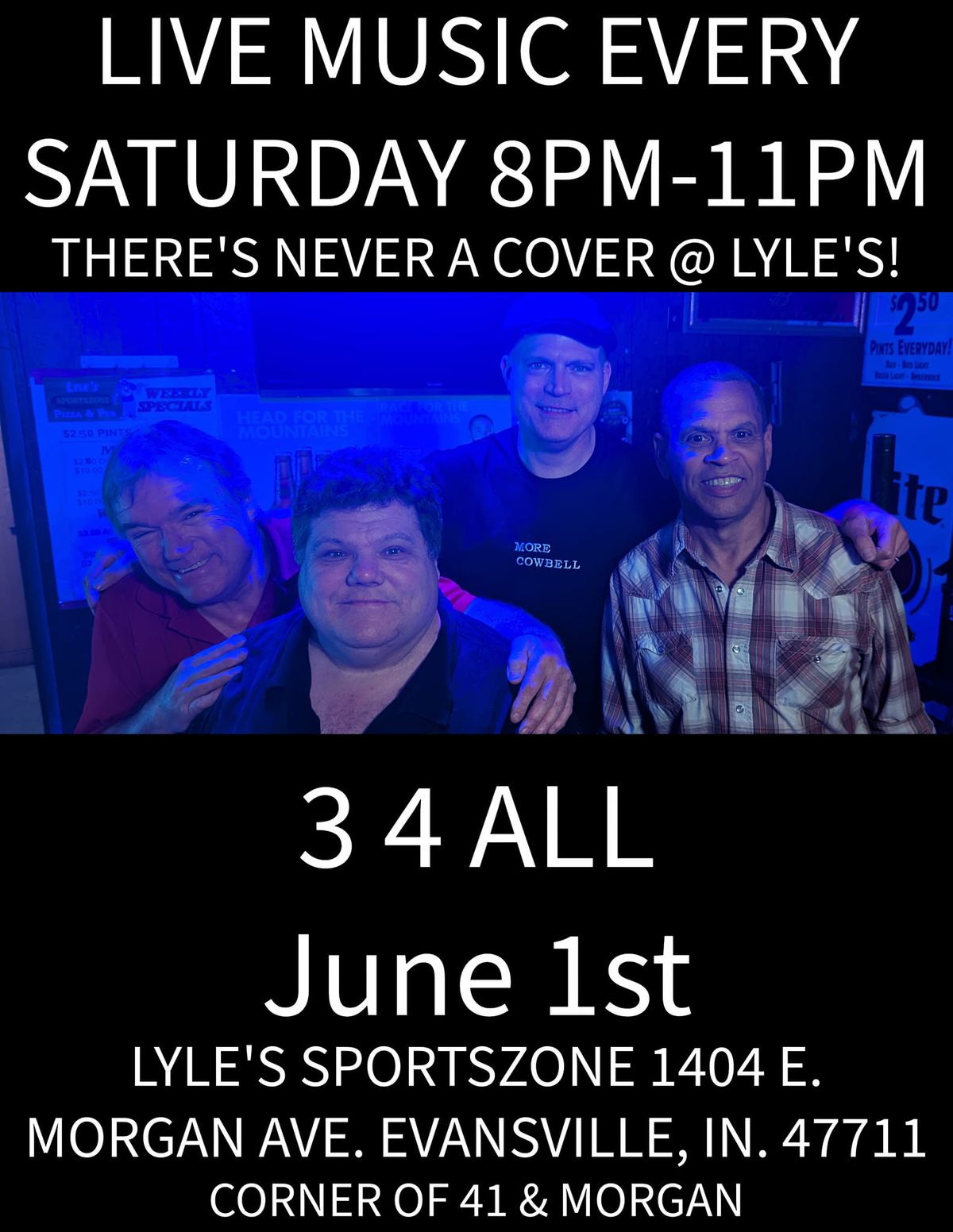 3 4 All live @ Lyle's 