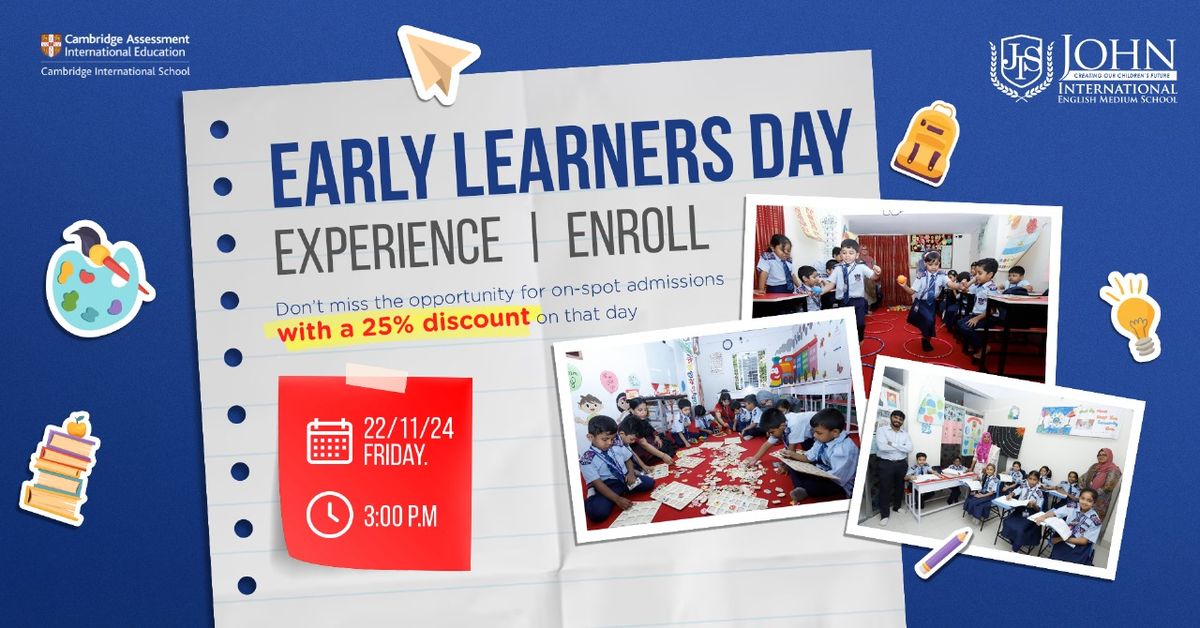 Early Learners Day: Explore, Engage, and Enroll!