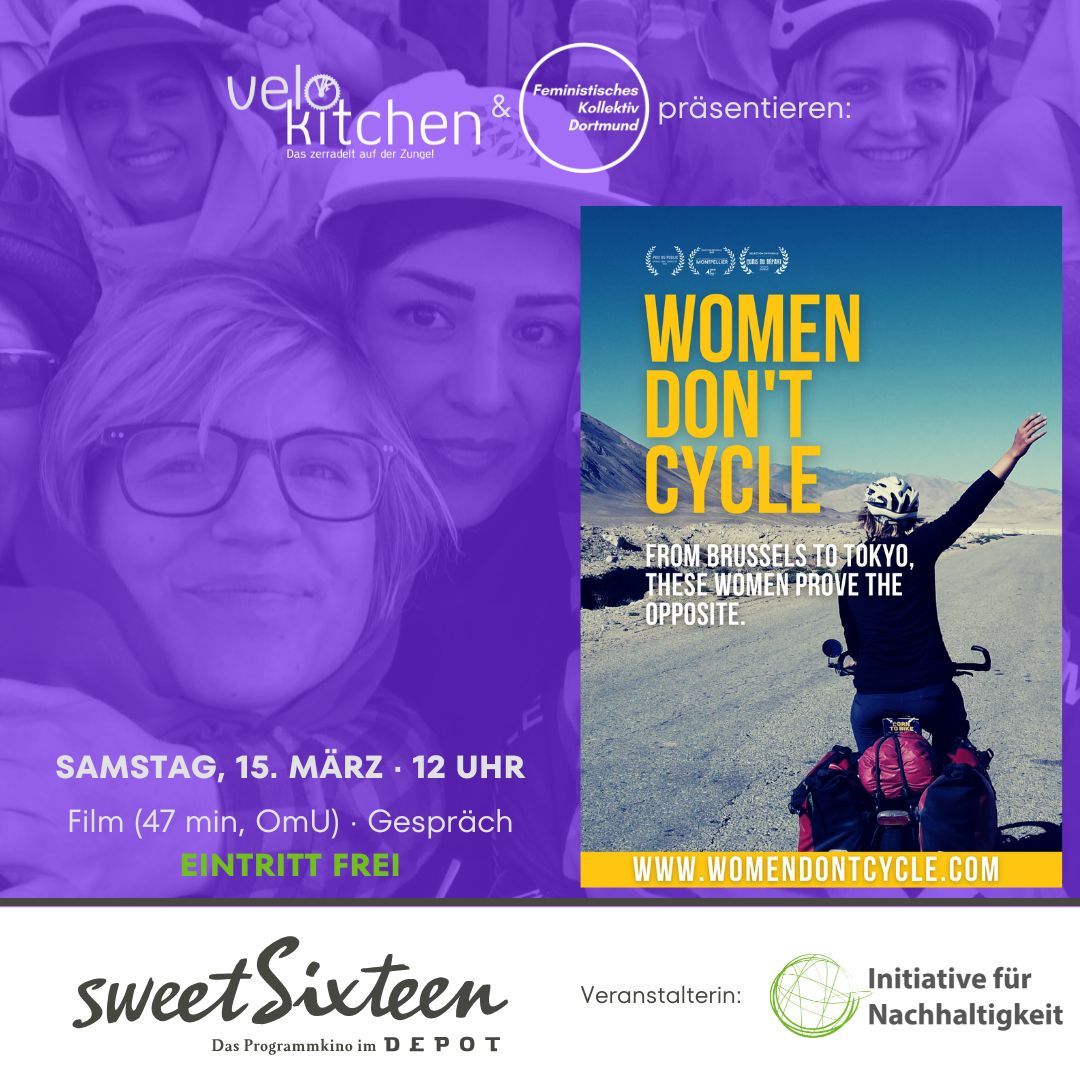 women don't cycle - Film und Podiumsgespr\u00e4ch 