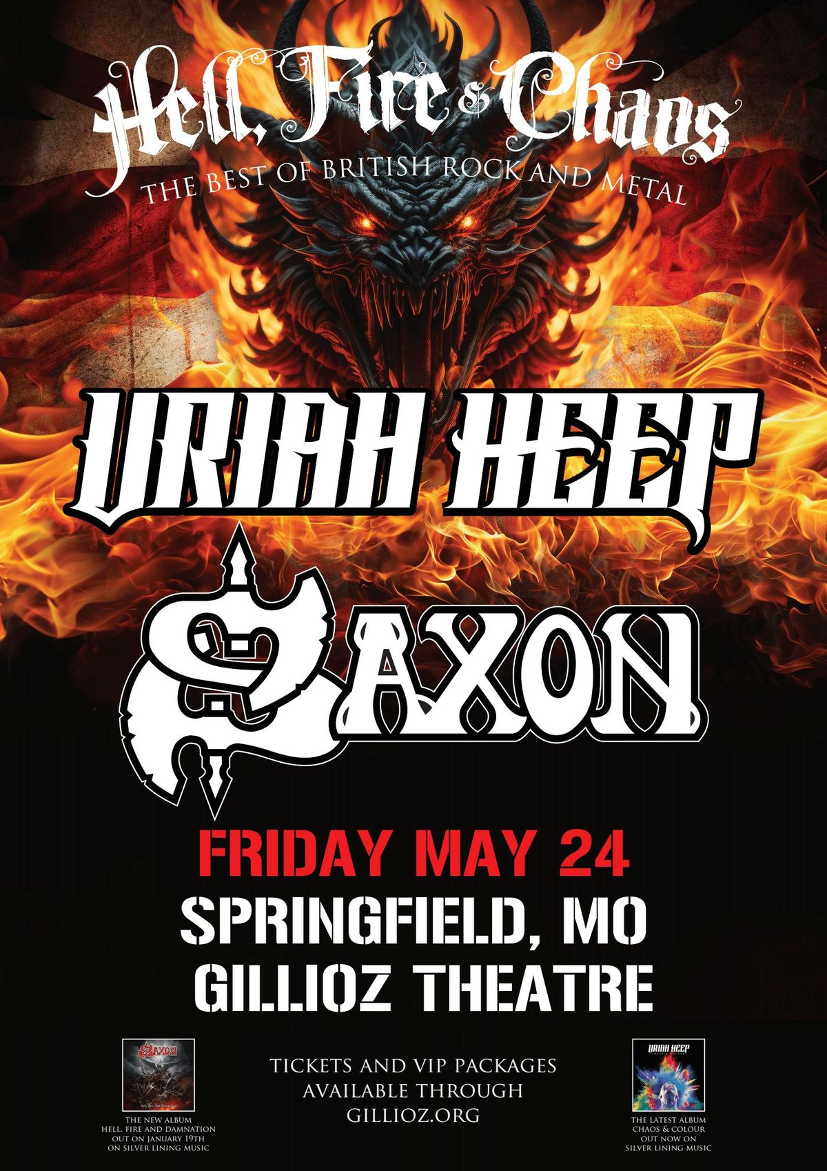 URIAH HEEP & SAXON: Hell, Fire, and Chaos Tour