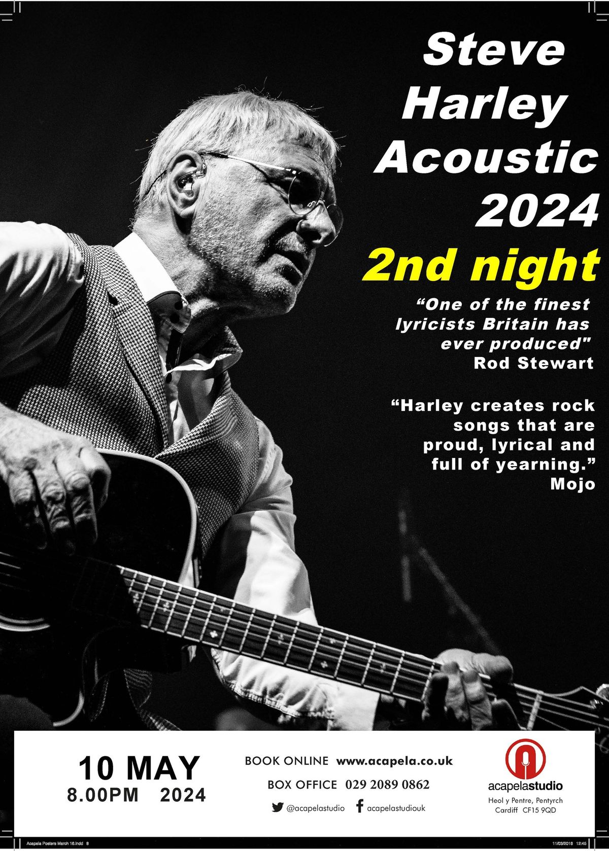 Steve Harley Acoustic 2024 (2nd Night)