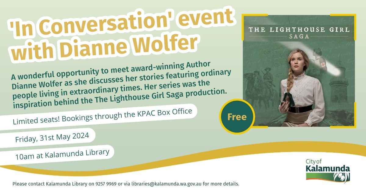 'In Conversation with Dianne Wolfer' at Kalamunda Library