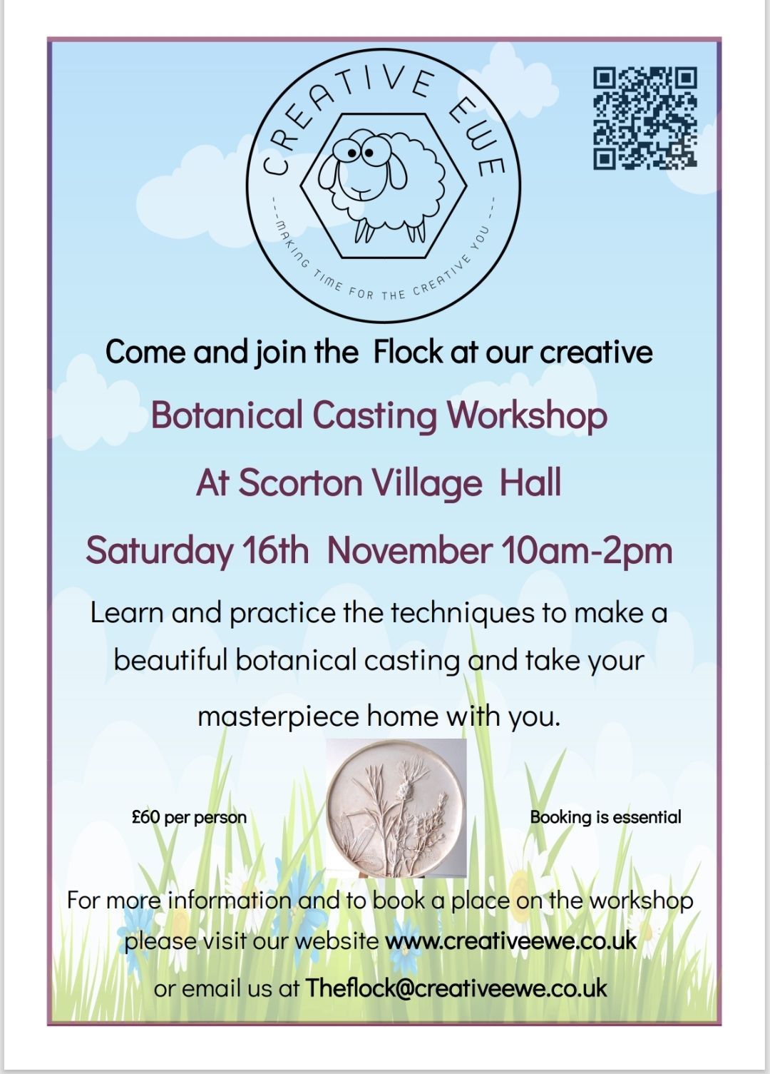 Botanical Casting Workshop, Scorton