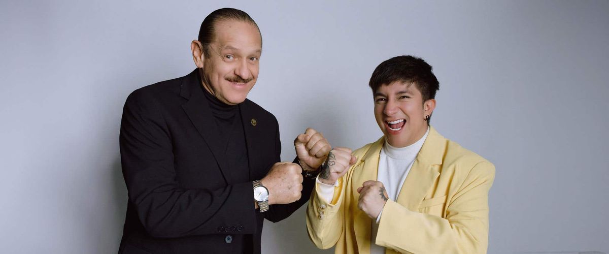 Mario Aguilar with Teo Gonzalez
