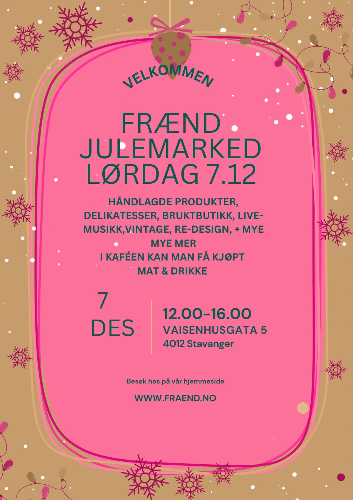 Fr\u00e6nd julemarked