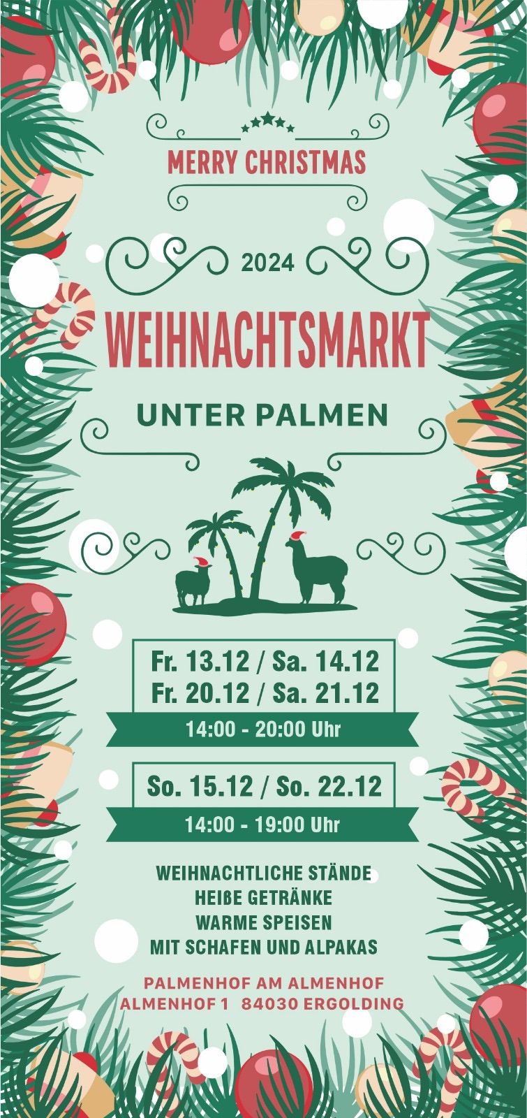 Weihnachtsmarkt unter Palmen 2024