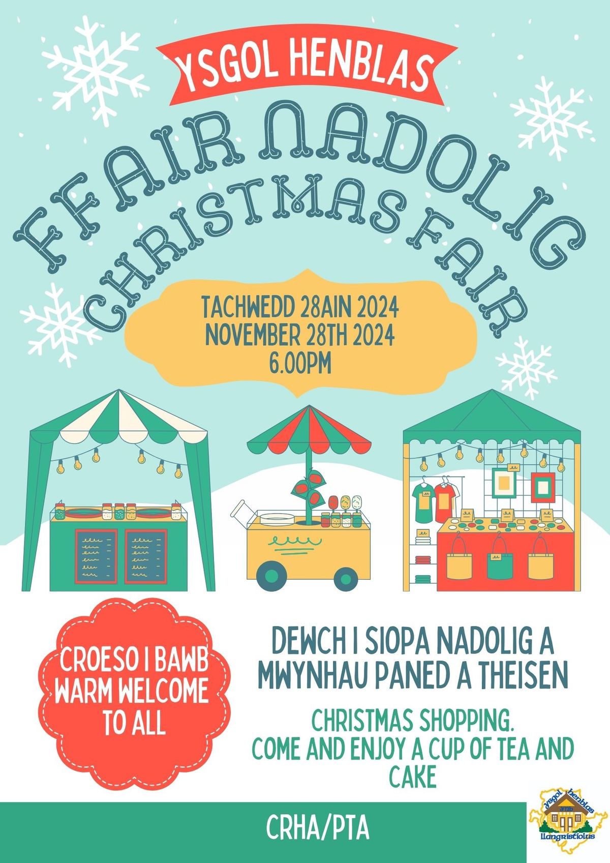 Ffair Nadolig Ysgol Henblas Christmas Fair