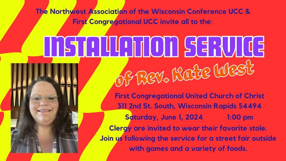 Installation Service for Rev. Kate West