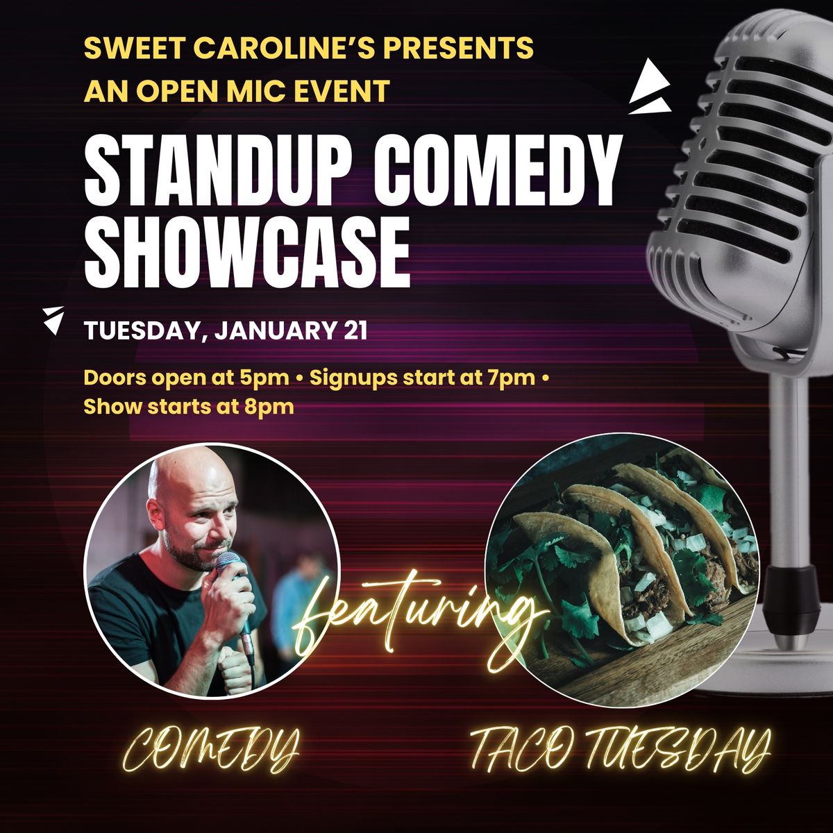 Standup Comedy Showcase - an Open Mic Event