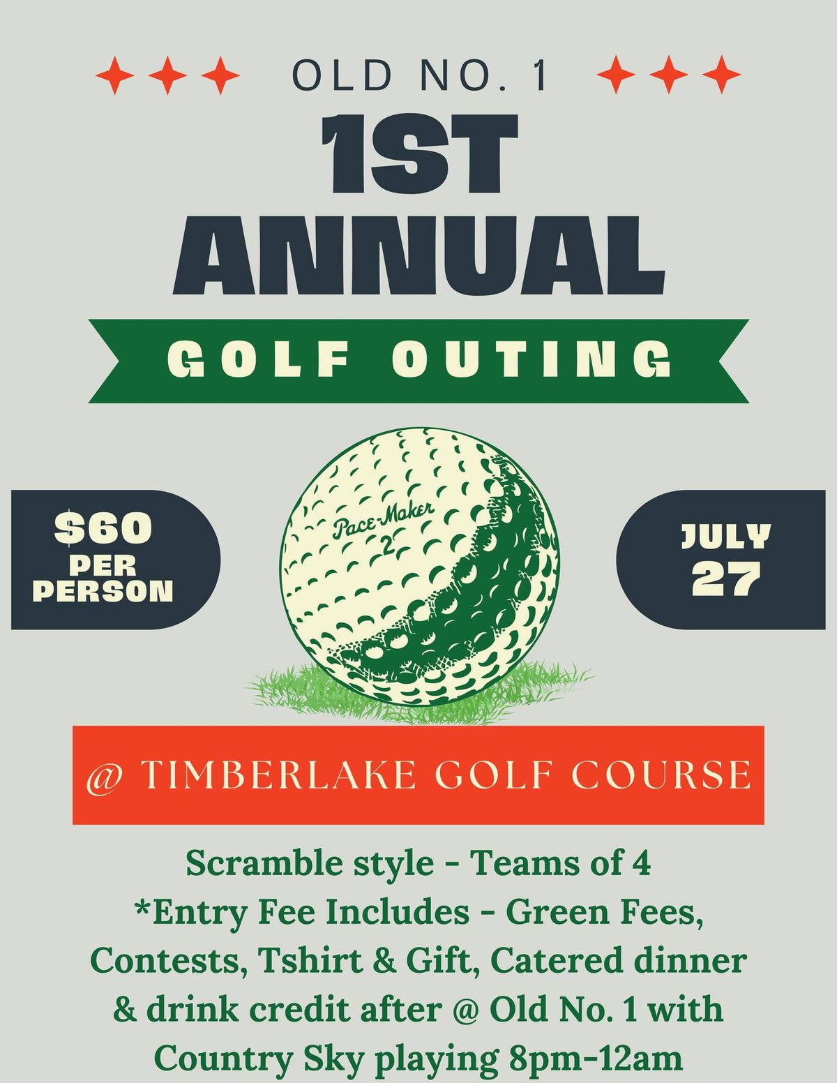 Old No. 1 ~ 1st Annual Golf Outing