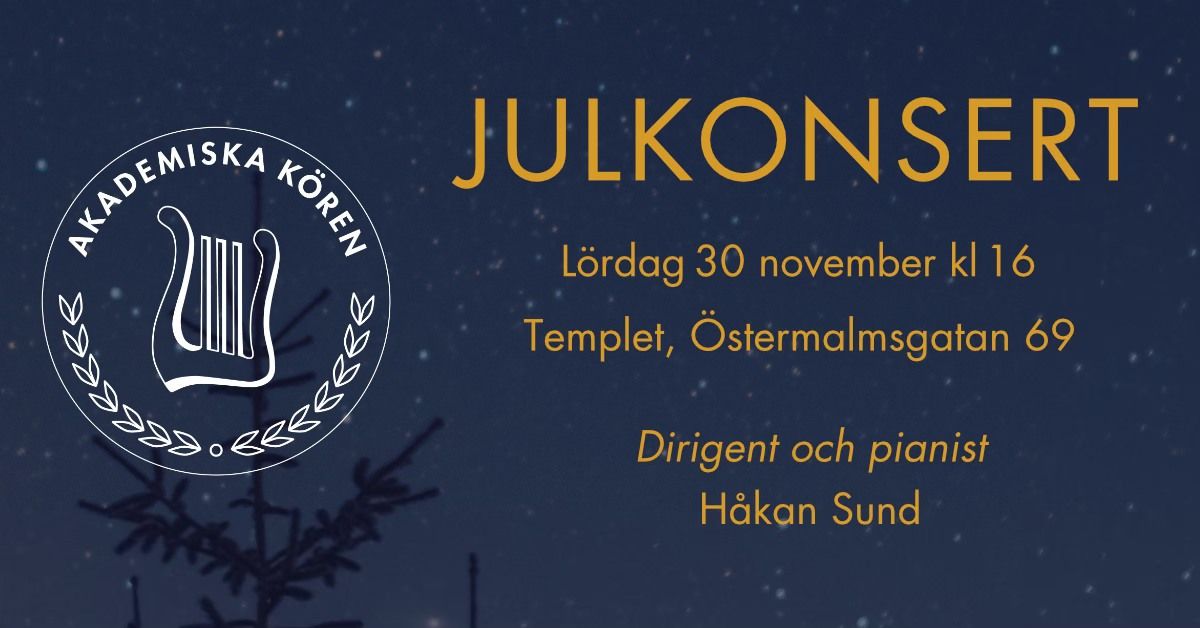 Julkonsert i Templet