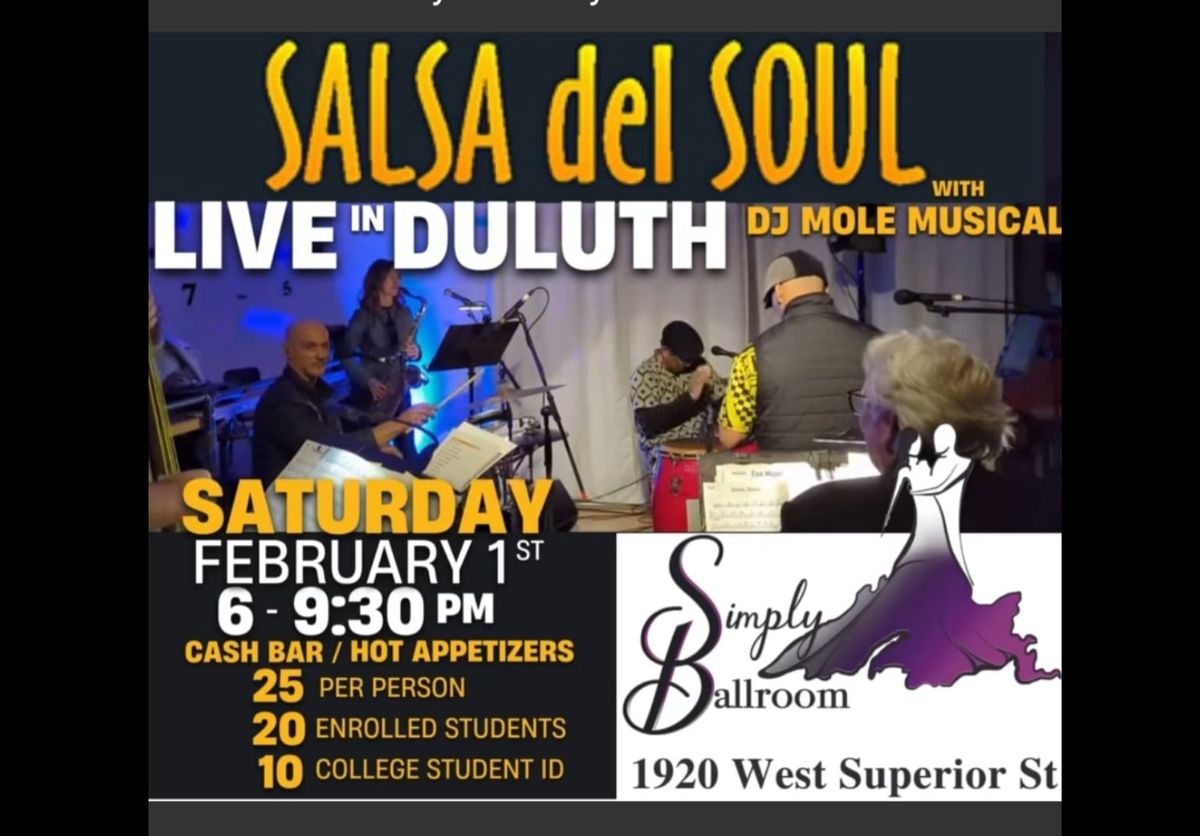 Simply Ballroom presents Salsa del Soul and DJ MoleMusical 