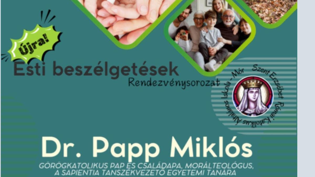 \u00dajra! ESTI BESZ\u00c9LGET\u00c9SEK- A vend\u00e9g: Dr. Papp Mikl\u00f3s