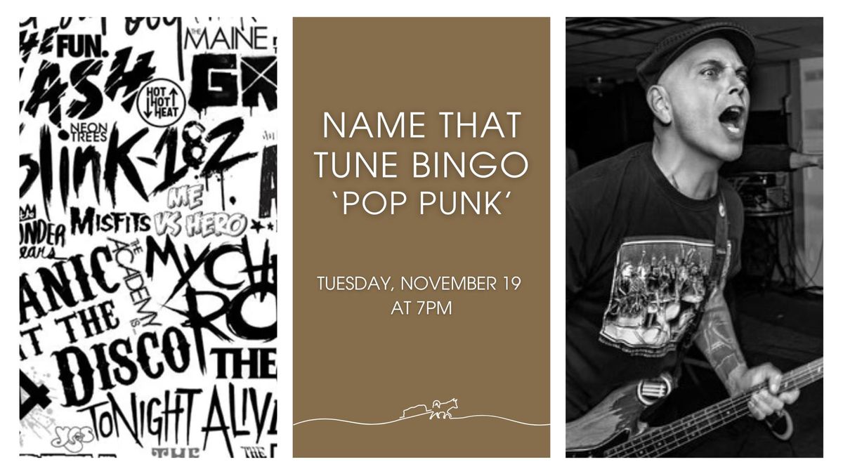 Name that Tune Bingo (Pop Punk)!