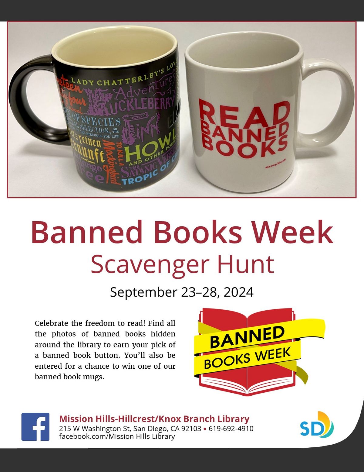 Banned Books Scavenger Hunt