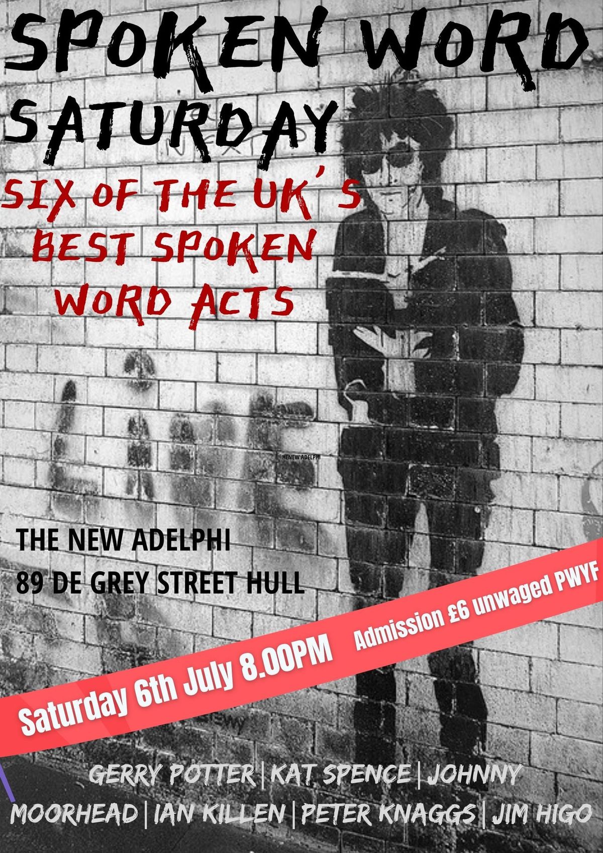 Spoken Word Saturday at The Adelphi