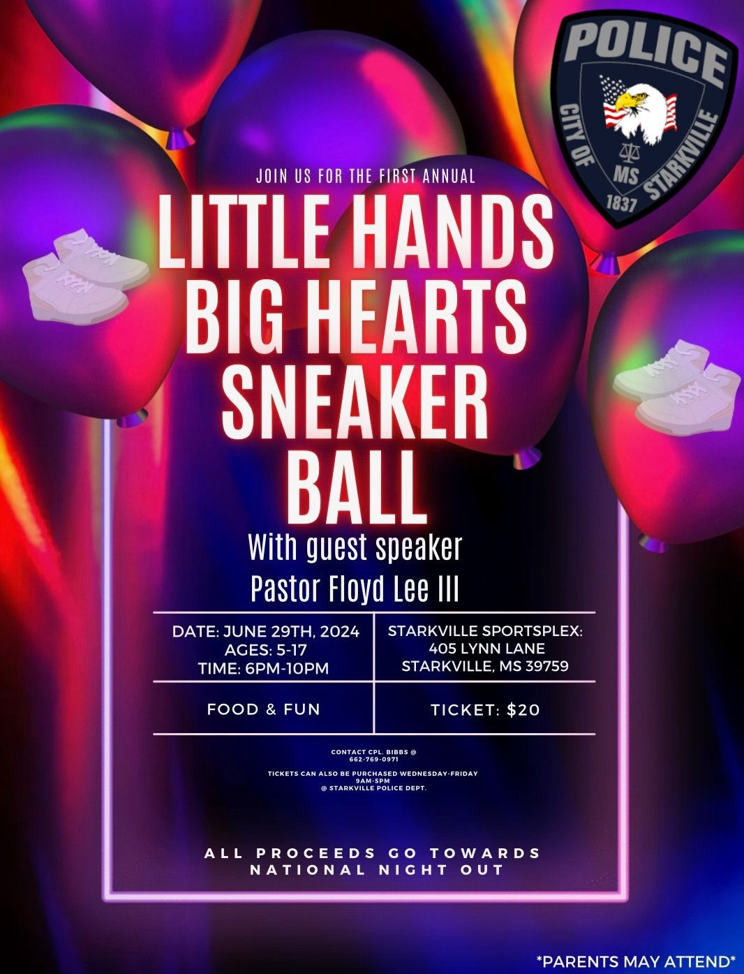 Little Hands Big Hearts Sneaker Ball