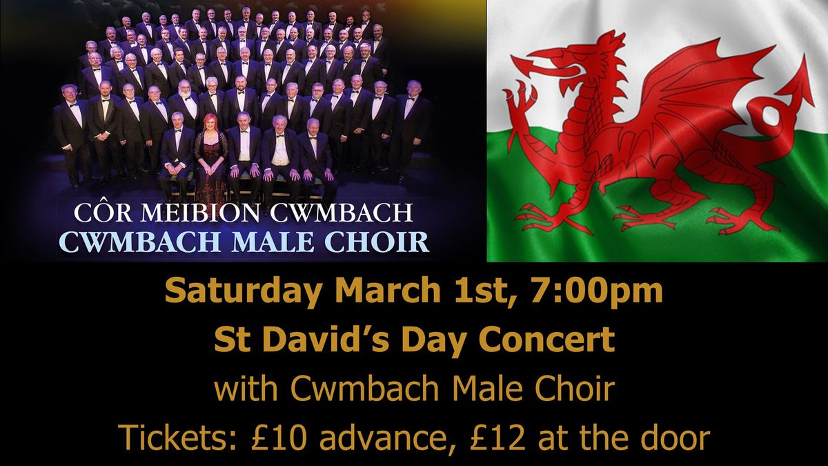 St David's Day Concert with Cwmbach Male Choir