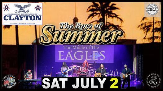 Clayton Christmas Concert 2022 Clayton Concerts In The Grove Presents Boys Of Summer-The Music Of The  Eagles, Clayton Concert In The Park, 2 July 2022