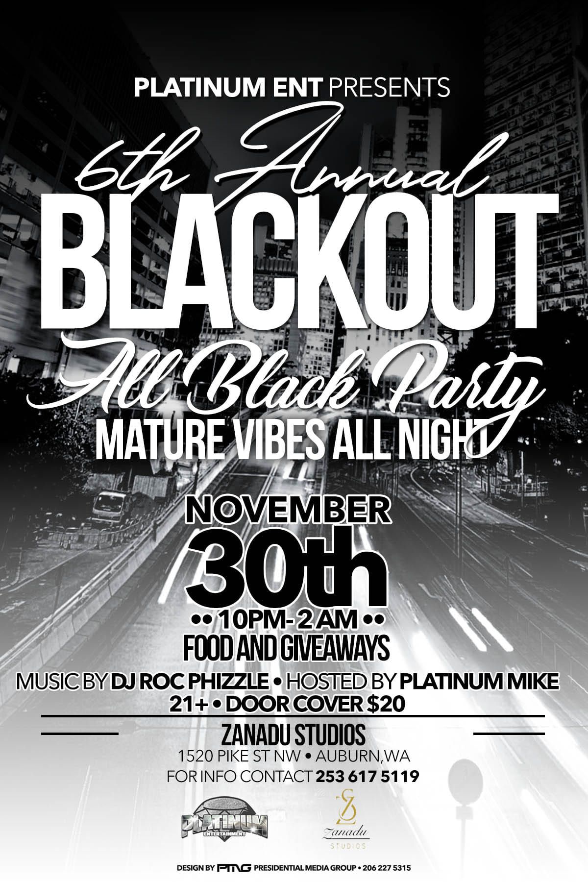 6TH ANNUAL BLACKOUT PARTY